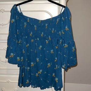 Free People off the shoulder tunic top